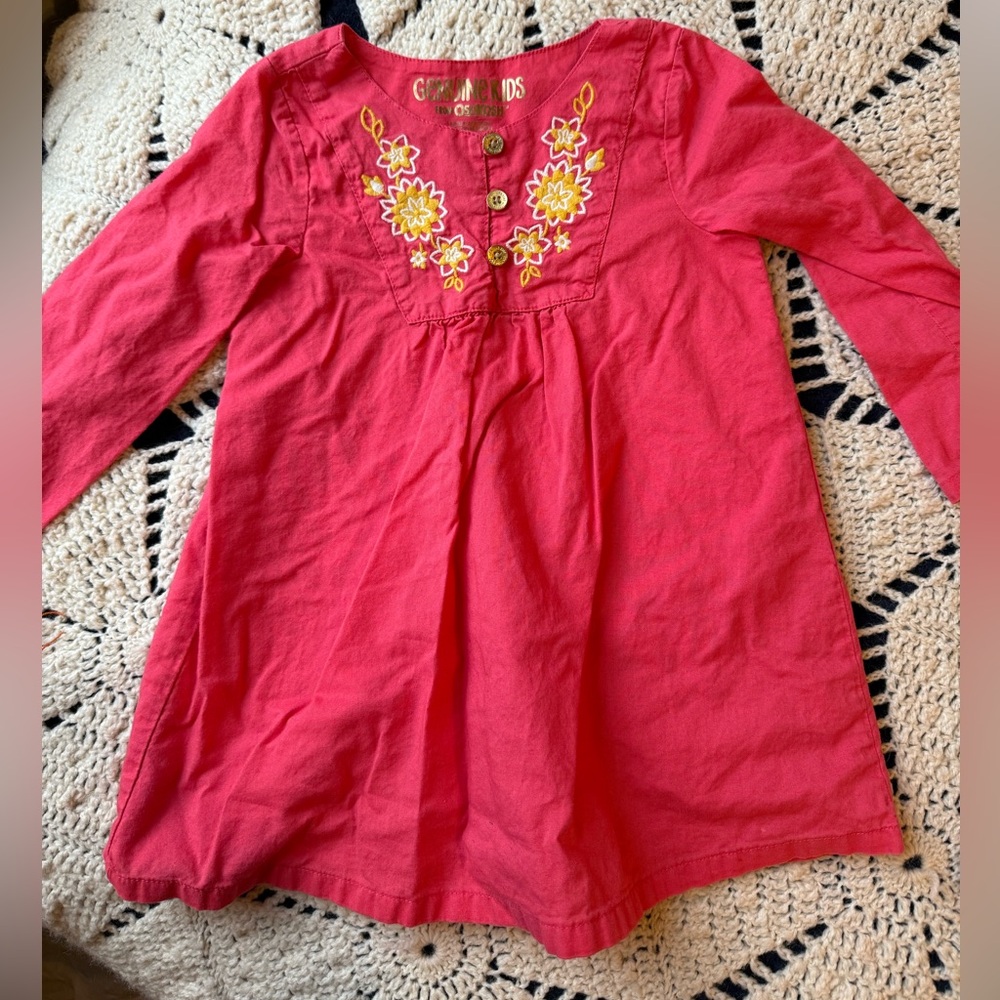 OshKosh B'gosh Pink Dress with Gold Accents